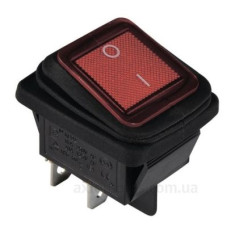 Перемикач TNSy KCD2-201WN R/B з підсвічуванням IP54 червоний (TNSy5500805)