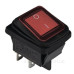 Перемикач TNSy KCD2-201WN R/B з підсвічуванням IP54 червоний (TNSy5500805)