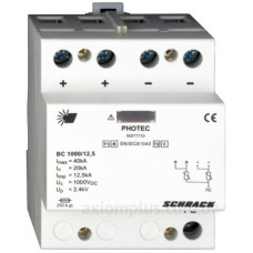 Розрядник для фотовольтаїки Schrack IS011110 1000В DC 12,5kA клас I+II (B+C)