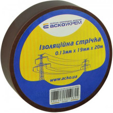 Ізоляційна стрічка Аско-Укрем 0,13x19мм/20м коричнева (A0150020044) Ізоляційна стрічка Аско-Укрем 0,13x19мм/20м коричнева (A0150020044)