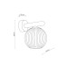 Бра, настінний світильник TK Lighting 11077 Virlo E14 1x10W IP20 бежевий