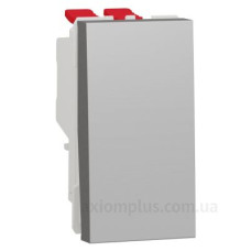 Одноклавішний перехресний перемикач Schneider Electric NU310530 (схема 7) 10А 1М (алюміній) Одноклавішний перехресний перемикач Schneider Electric NU310530 (схема 7) 10А 1М (алюміній)