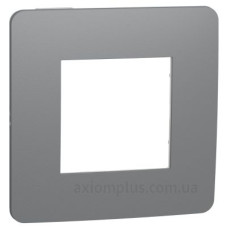 Однопостова рамка Schneider Electric NU280221 (димчасто-сірий/білий)