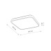 Світильник стельовий Nowodvorski 8134 Agnes Square LED 1x32W 4000K 2500Lm IP44 білий
