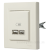 USB розетка Schneider Electric Asfora EPH2700223 (кремова)