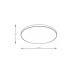 Світильник стельовий Zuma Line WM-C7300-S-BL Veri LED 1x32W 4000K 2480Lm IP20 чорний (5905316627420)