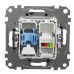 Телефонна/комп'ютерна розетка Schneider Electric Sedna Design & Elements RJ11+RJ45 кат. 6 UTP чорна SDD114468 Телефонна/комп'ютерна розетка Schneider Electric Sedna Design & Elements RJ11+RJ45 кат. 6 UTP чорна SDD114468