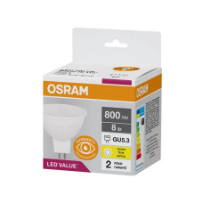 Світлодіодна лампочка Osram 4058075689428 LED GU5.3 MR16 1x8W 3000K 800Lm IP20