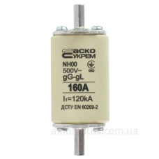 Запобіжник Аско-Укрем NH00 160A gG (A0050010017)