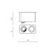 Точковий світильник Azzardo AZ2823 Brant Square GU10 2x50W IP44 білий