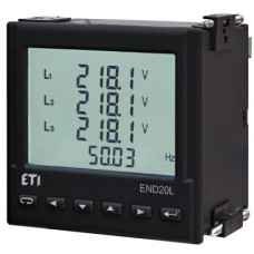 Аналізатор параметрів мережі ETI END20L-RS 85-253В AC/90-300В DC RS-485 (4656950)