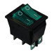 Перемикач TNSy KCD2-2101N G+G/B з підсвічуванням зелений (TNSy5500812)