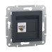 Розетка Schneider Asfora антрацит комп'ютерна RJ45 Cat.5E STP ( EPH5000171 )