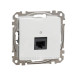 Комп'ютерна розетка Schneider Electric Sedna Design & Elements RJ45 кат. 5е UTP біла SDD111451