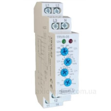 Реле контролю напруги TOSUNlux TRV8-05/M265 L1-L2-L3-N 127В-265В 2%-20% АС1 250В/DC24В 0,1-10сек 10А 2 контактні групи (6940151001010)