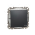 Одноклавішний перемикач Schneider Electric Sedna Design & Elements з кришкою IP44 чорний SDD214106