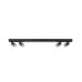 Світильник стельовий Goldlux 327406 Paris GU10+LED 5x10W+24W 4000K 1800Lm IP20 чорний
