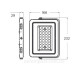Прожектор з радіатором Eurolamp LED-FL-100(B) 100Вт 6500K