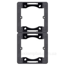 Адаптер Hager WL5823 Lumina-Intense 2Х з/в (чорний) Адаптер Hager WL5823 Lumina-Intense 2Х з/в (чорний)