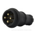 Чотирьохполюсна каучукова переносна силова вилка E.Next e.plug.rubber.060.16 16А (s9100035)