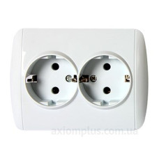 Подвійна розетка E.Next e.install.stand.810DB з з/к (s035036)