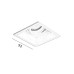 Точковий світильник Italux DL-88031-GU-WH Naro GU10 1x10W IP20 білий