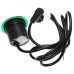 Розетковий блок Schneider Electric INS44005 (2К+З)+USB тип А (антрацит), що вбудовується в стіл.