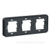 Горизонтальна 3-постова рамка Schneider Electric MUR34109 IP55 (чорний)