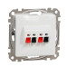 Аудіорозетка Schneider Electric Sedna Design & Elements біла SDD111411