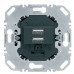 Подвійна USB розетка Berker 260205 (антрацит)
