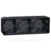 Накладний блок підрозетників на 3 місця Schneider Electric MUR37713 IP55 (антрацит)