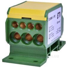 Розподільний блок ETI 001102411 EDBM-1/PE (160А 1x4-50; 3x2.5-25; 4x2.5-16)
