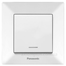 Одноклавішний вимикач Panasonic Arkedia Slim з підсвічуванням (білий) Одноклавішний вимикач Panasonic Arkedia Slim з підсвічуванням (білий)