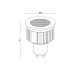 Світлодіодна лампочка Kloodi KDGU10-HC 5WCOB 3K 36D WH DIM GU10 450Lm IP20