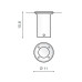 Вуличний світильник Azzardo AZ3325 Hyde Oval GU10 1x35W IP54 хром Вуличний світильник Azzardo AZ3325 Hyde Oval GU10 1x35W IP54 хром