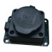 Силова розетка TNSy RUBBER з захисною кришкою та заземленням IP44 (TNSy5000075)