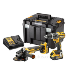 Набір з двох електроінструментів DeWALT DCK2080P2T DCD796, DCG405 із ЗУ та 2 АКБ