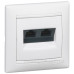 Механізм розетки комп'ютерної 2xRJ-45 UTP Cat.5e Valena білий