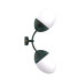 Бра, настінний світильник Pikart 35416-2 Burgeon Sconce E14 2x60W IP20 бірюзовий
