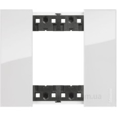 Рамка на 2 модулі Bticino Living Now KA4802DW (Німецький/Італійський стандарт) лід