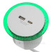 Розетковий блок Schneider Electric INS44008, що вбудовується в стіл, USB тип А+тип С (білий)