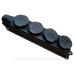 Чотиримісна колодка TNSy RUBBER з захисною кришкою та заземленням IP44 (TNSy5000078)