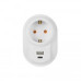 Мережевий фільтр Nilson 3,5кВт 16А + швидка зарядка 5V USB+Type-C ( 40130107 )
