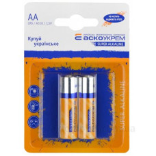 Батарейка лужна Аско-Укрем AА.LR6.BL2 (блістер 2шт) Батарейка лужна Аско-Укрем AА.LR6.BL2 (блістер 2шт)