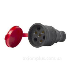Силовий роз'єм на кабель E.Next e.socket.rubber.031.25