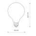 Лампа LED світлодіодна Nowodvorski Bulb Glass Ball E27 1x8W 3000K 840Lm IP20 біла ( 9177 )