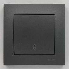 Вимикач EL-BI VEGA антрацит матовий 1-кл прохідний ( 510-016700-209 )