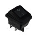 Перемикач TNSy KCD2-201W B/B IP54 чорний (TNSy5500803)