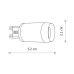 Лампа світлодіодна Nowodvorski Lens G9 1x3W 3000K 330Lm IP20 біла ( 9173 )