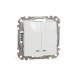 Двоклавішний вимикач Schneider Electric Sedna Design & Elements з підсвіткою білий SDD111105L